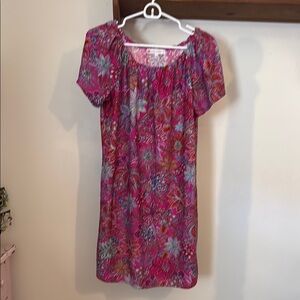 Jude Connally Pink and Blue Tunic Dress